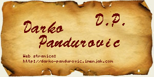 Darko Pandurović vizit kartica
